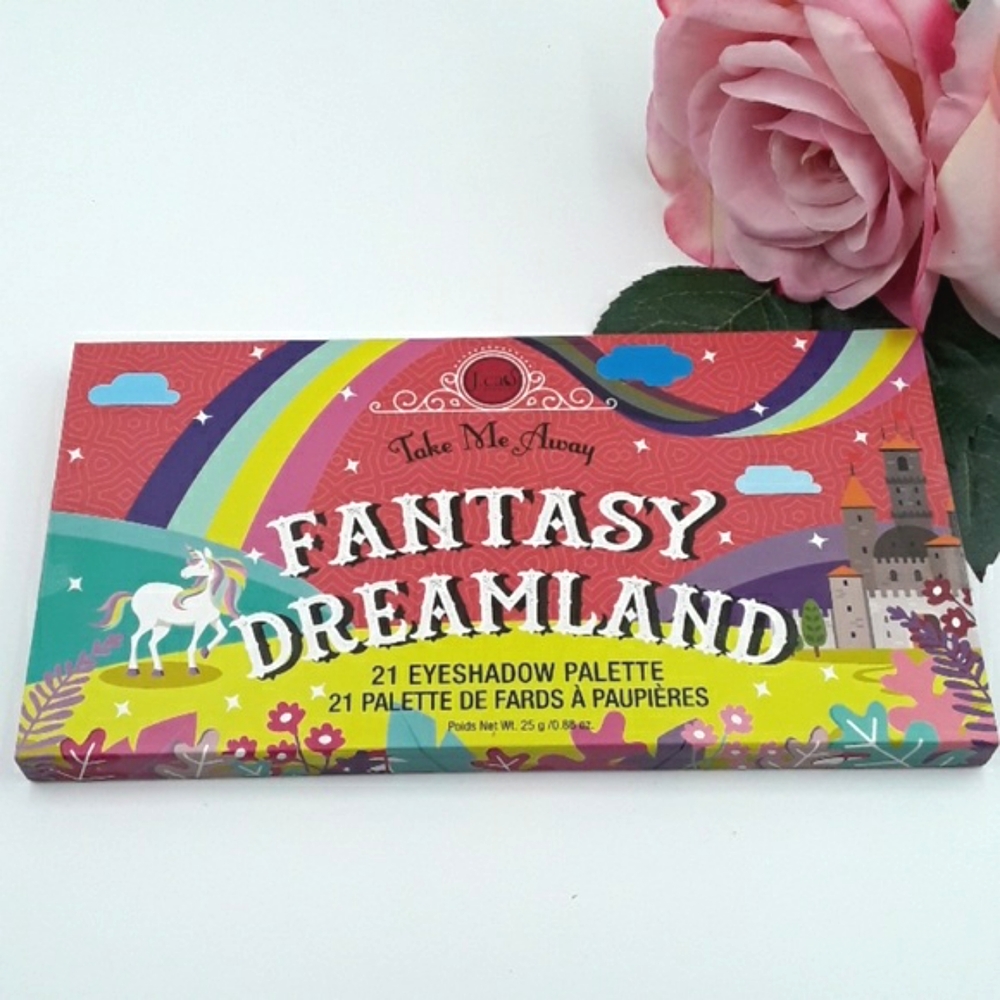 J.Cat Beauty Fantasy Dreamland Eyeshadow Palette. Warm colors eyeshadow Palette.